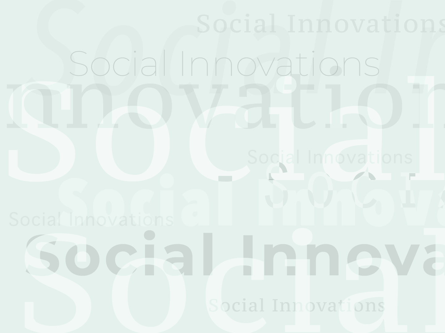 Leads to: Social innovations