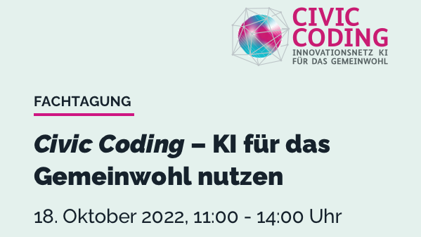 Führt zu: Civic Coding – Innovationsnetz KI für das Gemeinwohl